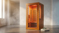 Infrared Sauna with Fda-Certified 660Nm & 850Nm Red Light Therapy | Full Spectrum, 1.4 Mg Ultra Low EMF, Fast Heat-Up, Canadian Hemlock, 7 Carbon Fiber Heaters, Easy Assembly, 1170W 110V — Lifestyle