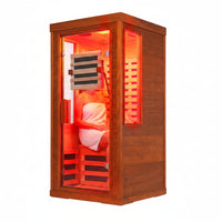 Infrared Sauna Engineered for Home Recovery, 660nm & 850nm Red Light Therapy, Canadian Hemlock Wood, 1170W